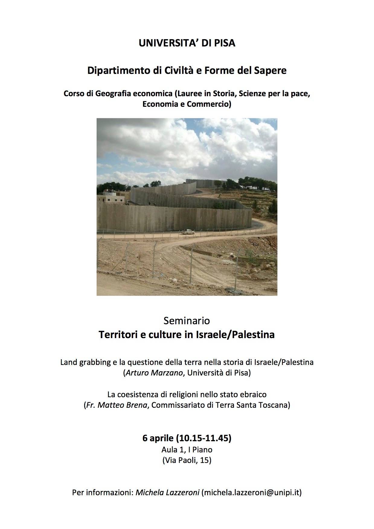 Territori e culture in Israele/Palestina