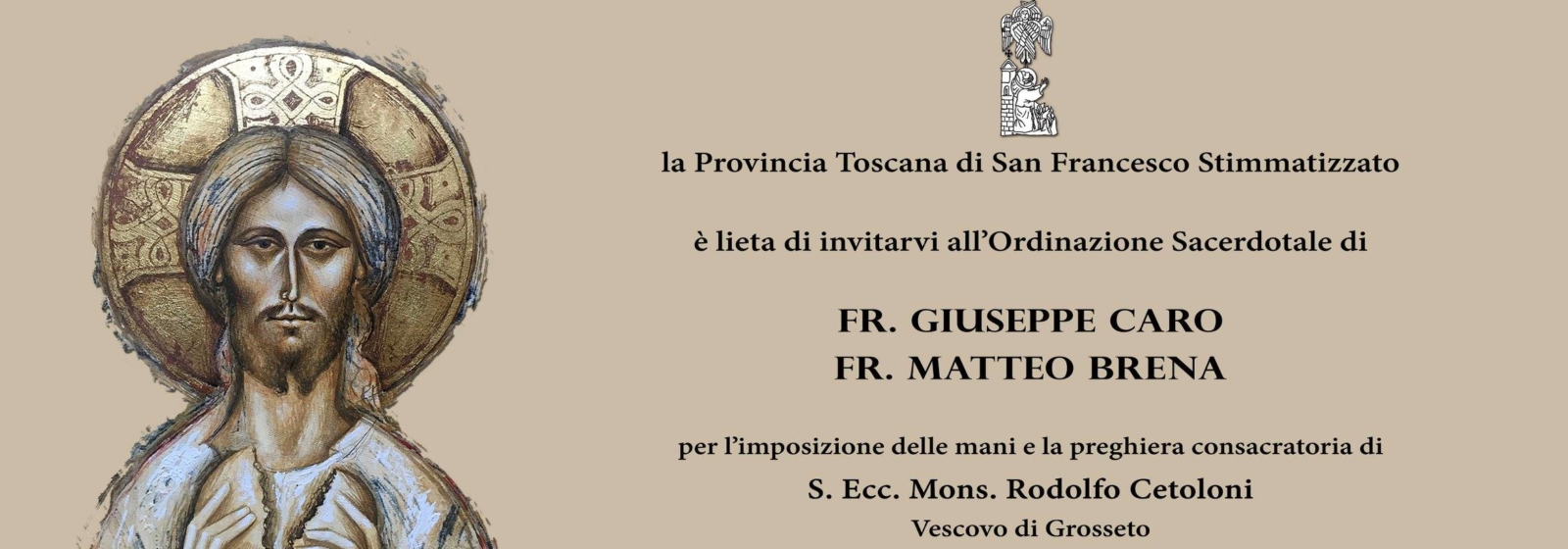 Ordinazione Sacerdotale di fra Giuseppe Caro e fra Matteo Brena Ordinazione Sacerdotale di fra Giuseppe Caro e fra Matteo Brena