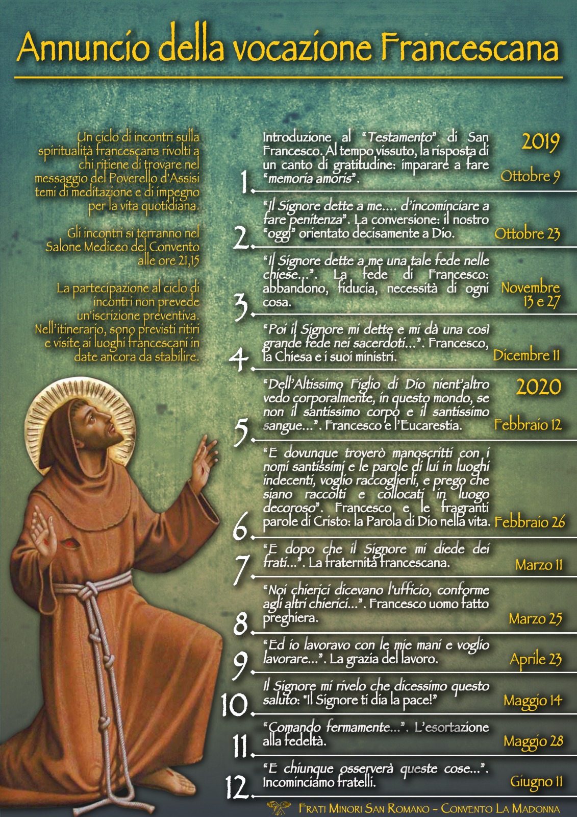 Annuncio della vocazione Francescana