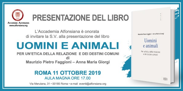 Presentazione del libro “Uomini e Animali”. di M. P. Faggioni e A. M. Giorgi